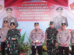 Dukung Swasembada Pangan, Kapolri dan Panglima TNI Tanam Jagung di Sidoarjo Tanda Peluncuran Ketahanan Pangan