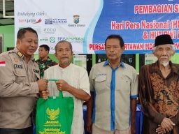 Rayakan HPN 2025, PWI Sidoarjo Gandeng Baznas Gelar Cek Kesehatan dan Bagikan Sembako Gratis