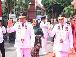 Gemerlap Sambutan Bupati dan Wabup Sidoarjo, Siap Wujudkan Visi dan Misi Besar dalam Waktu 100 Hari Kerja