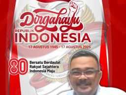 Pimpinan dan Staf Dinas Perumahan Permukiman Cipta Karya dan Tata Ruang Kabupaten Sidoarjo Mengucapkan Dirgahayu RI