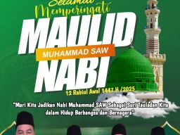 Pimpinan dan Anggota DPRD Sidoarjo Mengucapkan Selamat Memperingati Maulid Nabi Muhammad SAW 12 Rabiul Awal 1447 H