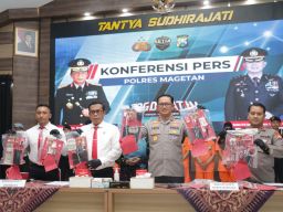 Operasi Tumpas Semeru 2025, Polres Magetan Ringkus 11 Pengedar Narkoba 9 Ditahan 2 Hanya Direhab