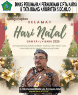 Kepala dan Staf Dinas Perumahan Permukiman Cipta Karya dan Tata Ruang Mengucapkan Selamat Hari Natal dan Tahun Baru 2025