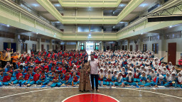 Peringati Hari Gizi, Siswa SD Al Muslim Gaungkan Healthy Inside Active Outside