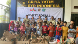 PWI Bersama Polresta Sidoarjo Gelar Baksos HPN 2026 dan HUT ke 80 di Griya Yatim SYD Indonesia