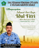 Pimpinan Beserta Staf Dinas Perumahan Permukiman Cipta Karya dan Tata Ruang Mengucapkan Selamat Hari Raya Idul Fitri