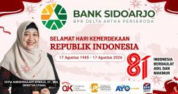 Jajaran Direksi dan Karyawan BPR Delta Artha Perseroda Mengucapkan Selamat Hari Kemerdekaan RI ke 81