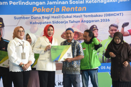 Angin Segar Bagi Pekerja Rentan Sidoarjo, 42.000 Ojol Hingga Guru TPQ Kini Dikaver BPJS Ketenagakerjaan