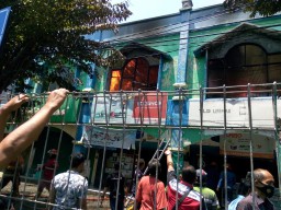 Kebakaran Empat Ruko Berlantai Dua di Pasar Larangan Sidoarjo Dipicu Korsleting Listrik