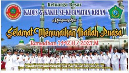 Keluarga Besar Kades dan Kakel Se Kecamatan Krian Mengucapkan Selamat Menunaikan Ibadah Puasa Ramadhan 1442 H