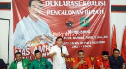 PDIP dan PPP Deklarasi Koalisi Usung Bahrul Amig Bacabup Sidoarjo