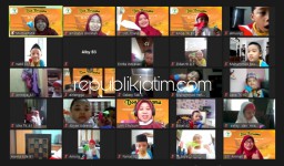 Ratusan Siswa KB-TK Al Muslim Doa Bersama untuk Korban Sriwijaya Air SJ 182 Secara Virtual