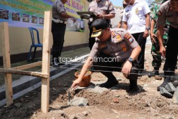Bhakti Religi, Kapolres Ponorogo Letakkan Batu Pertama Pembangunan Musala Polsek Pulung