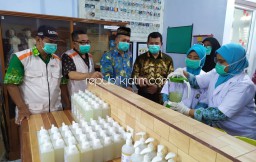 Siswi Smamita Sidoarjo Produksi Hand Sanitizer, Saat Langka Dampak Virus Corona