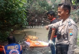 Jenazah Temu Mengapung di Sungai Prambon Gegerkan Warga