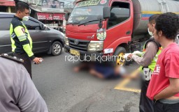 Pejalan Kaki Terlindas Truk Tangki di Jalur Surabaya - Mojokerto, Selamat