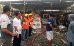 Gudang Rosok di Siman Ponorogo Dibakar Sisa Puntung Rokok