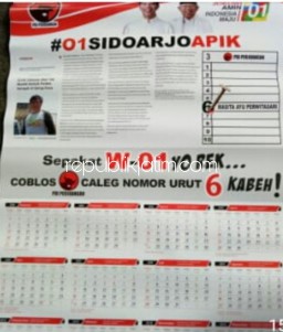 Bahrul Amig Keberatan Fotonya Dicantumkan di Kalender Caleg PDIP
