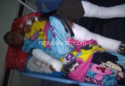 Cucu Ketiga Mbok Ngaisah Luka Bakar Serius, Dievakuasi ke RSU Anwar Medika
