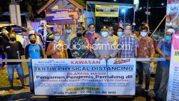 Kapolresta Sidoarjo Apresiasi Kampung Kawasan Physical Distancing Buduran