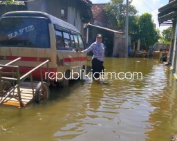 Banjir Rob Melanda Tiga Desa di Sedati, Wabup Sidoarjo Janji Segera Ditangani