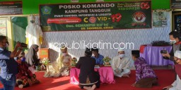 Posko Kampung Tangguh Covid-19 di Sidoarjo Disulap Jadi Lokasi Pernikahan Warga