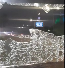 Sopir Perusahaan Jadi Korban Aksi Lempar Batu di Jalan Raya Taman