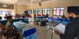 Pandemi Covid-19, Ratusan PPS dari 11 Kecamatan di Ponorogo Dilantikan Secara Daring