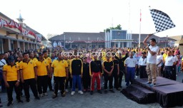 Polresta Sidoarjo Gelar Olahraga Bersama Peringati Hari Bhayangkara Ke 73