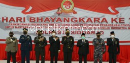 Polresta Sidoarjo dan Forkopimda Ikuti Upacara Hari Bhayangkara Ke 75 Secara Virtual
