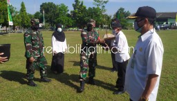 Kodim Sidoarjo Gelar Karya Bhakti TNI 2021 di Desa Sidorejo Krian Sebulan Penuh dengan Terapkan Prokes  