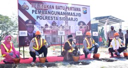 Tingkatkan Layanan, Polresta Sidoarjo Bangun Masjid