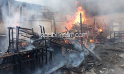 Gara-Gara Warga Bakar Sampah, Gudang SD Muhida Ikut Ludes Terbakar