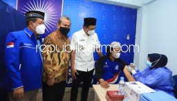 Vaksinasi 1.100 Dosis di DPD PAN Sidoarjo, Gus Muhdlor Apresiasi Gerakan Parpol Perangi Pandemi Covid-19