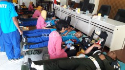 Ajak TNI dan Komunitas, Donor HUT Lantas Ditarget dapat 100 Kantong Darah