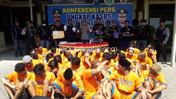 Sebulan, Polresta Sidoarjo Gulung 62 Pengedar Narkoba Termasuk Penanam Ganja