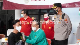 Siapkan 500 Dosis, Polresta Sidoarjo Kembali Gelar Vaksinasi di Tempat Ibadah Bersama Komunitas