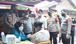 Kapolresta Sidoarjo Targetkan Vaksinasi Keliling Sehari Sasar Minim Enam Desa