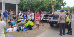 Motor Ditabrak Pikup Dari Arah Berlawanan, Pelajar SMK di Ponorogo Meregang Nyawa di TKP
