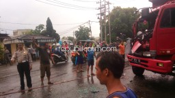 Lampu Traffic Light Padam, Tabrakan Beruntung 2 Truk 2 Motor Dua Pemotor Terluka