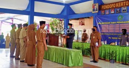 Lantik 5 Pj Kades, Camat Balongbendo Minta Jaga Netralitas Jelang Pilkada dan Pilkades