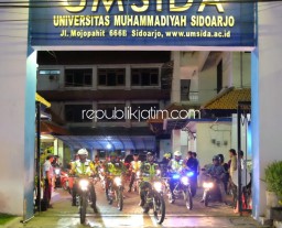 Sambut Kedatangan Presiden, Kapolresta Sidoarjo Pimpin Patroli Pengamanan