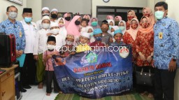 DWP, Korpri dan Baznas Sidoarjo Bagi 400 Sembako dan Santuni 20 Panti Asuhan di Tengah Pandemi Covid-19