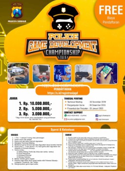 Polresta Sidoarjo Gelar Police Game Development Championship 2019