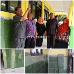 Sidak SDN Kemangsen I, Dewan Temukan Pasangan Keramik Asal-Asal Kasek Tak Tahu Nilai Proyek