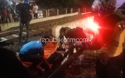 Nyebrang Rel KA Waru Diteriaki Warga Tak Dengar, Pemuda Kediri Tewas Tertabrak KRD