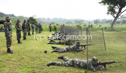 Prajurit Kodim Ponorogo Rutin Latihan Menembak Setiap Tiga Bulan