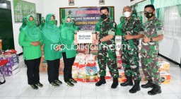 Kodim Ponorogo Peduli Berangkatkan Bantuan Untuk Korban Erupsi Gunung Semeru Di Lumajang
