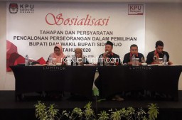 KPU Sidoarjo Pastikan Bacabup dan Bacawabup Perseorangan Tak Bisa Maju Lewat Parpol