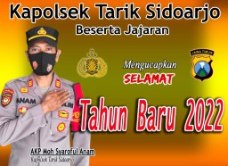 Kapolsek Tarik dan Jajaran Mengucapkan Selamat Tahun Baru 2022